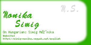 monika simig business card